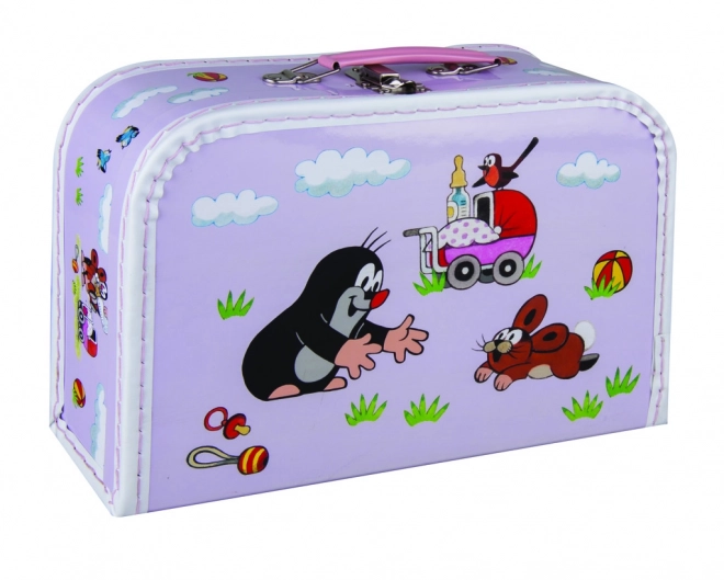 Koffertje Mol en kinderwagen 30 cm