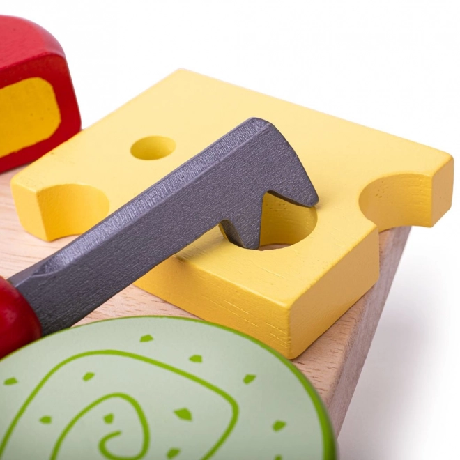 Bigjigs Toys houten kaas set op plank