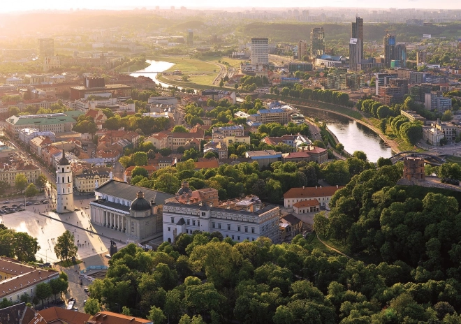 Puzzel Vilnius, Litouwen 1000 stukjes