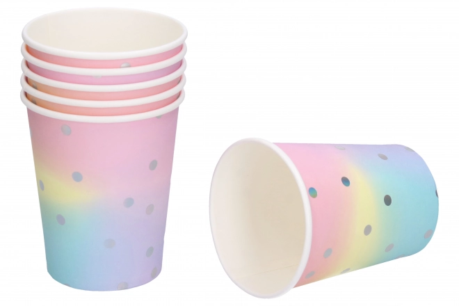 Feestbekers PASTEL 250ml, 6 stuks