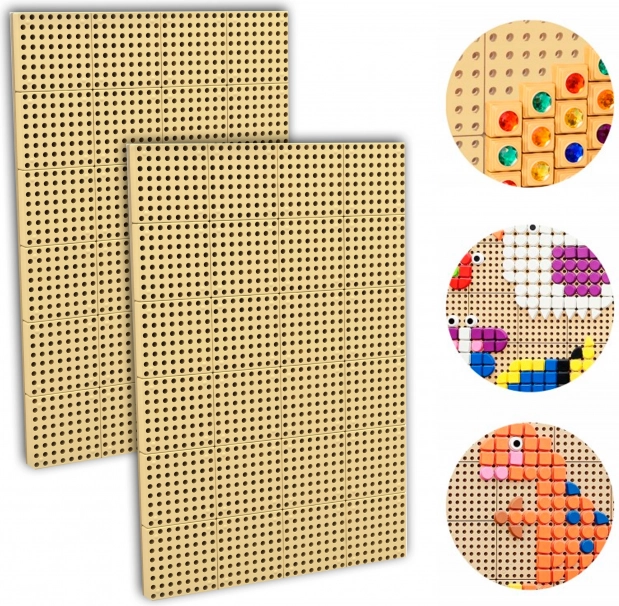 MASTERKIDZ creatieve STEM wandplaat – set van 2 stuks + montagepaneel 120 × 80 cm