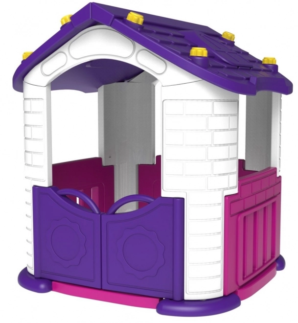 Grote kinderhuisje met veranda 5in1 paars