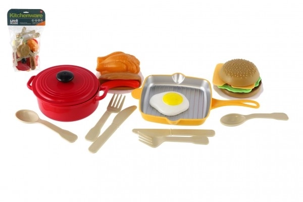 Keukenset plastic in zak 17x10x12cm