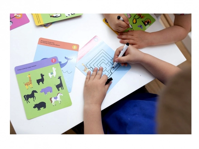 Creatieve tekenkaarten dieren 3-6 jaar