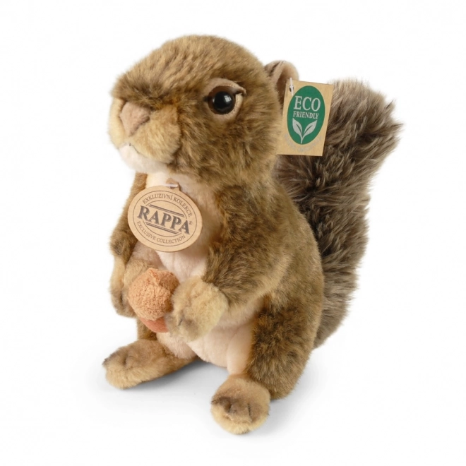 Pluche eekhoorn met noot 20 cm ECO-VRIENDELIJK