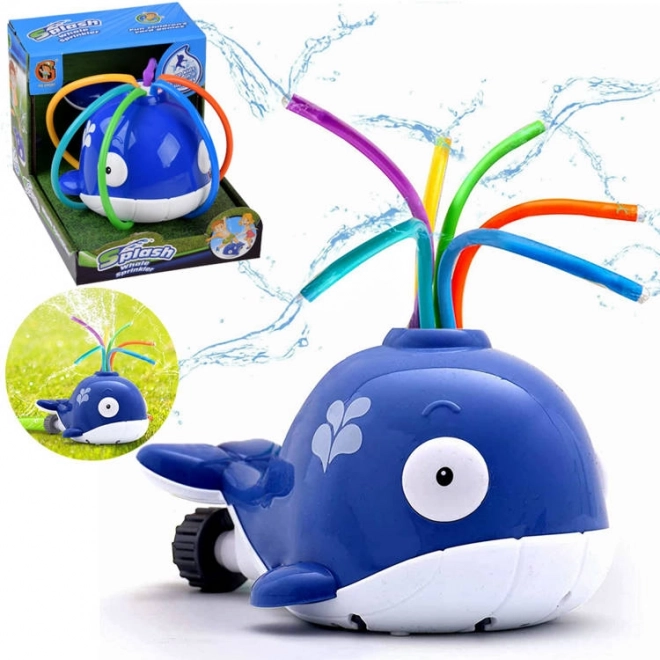 Vrolijke walvis water sproeier