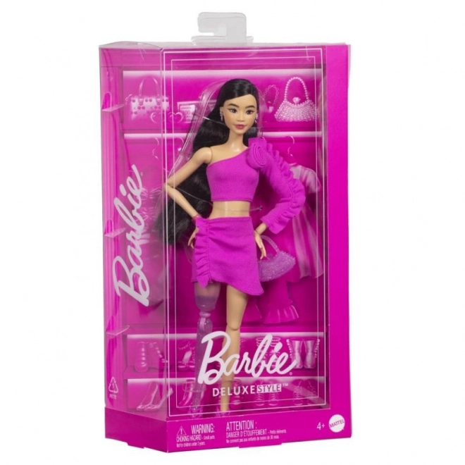 Barbie pop model in jurk met rozen