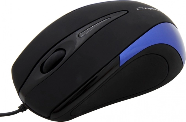 Optische Muis Esperanza Sirius Zwart-Blauw