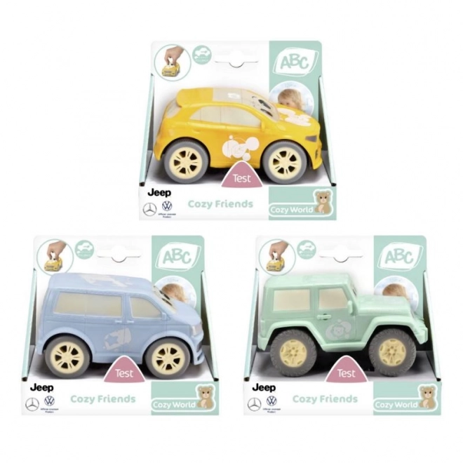 Cozy Friends mix van 3 soorten speelgoedauto's