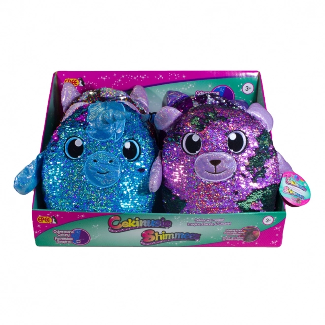 Grote mascotte met pailletten Cekinusie Shimmeez 36 cm mix 8 patronen