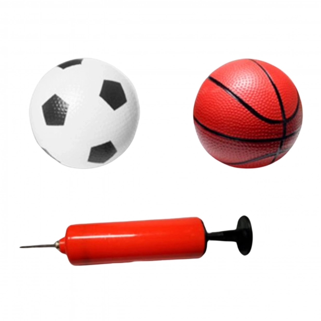 Woopie sportset 2-in-1 basketbal en voetbaldoel