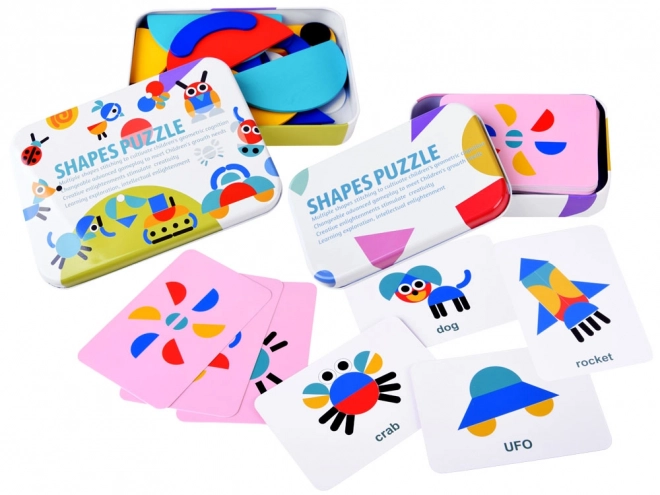 Houten Montessori Tangram puzzel