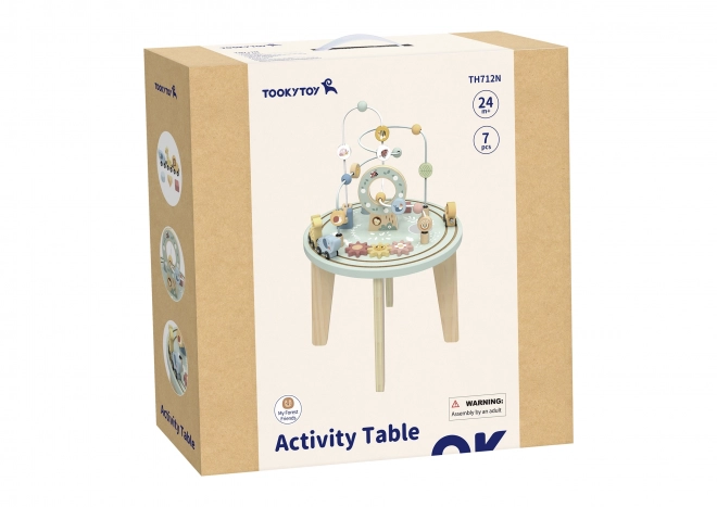 Houten Montessori-activiteitentafel TOOKY TOY