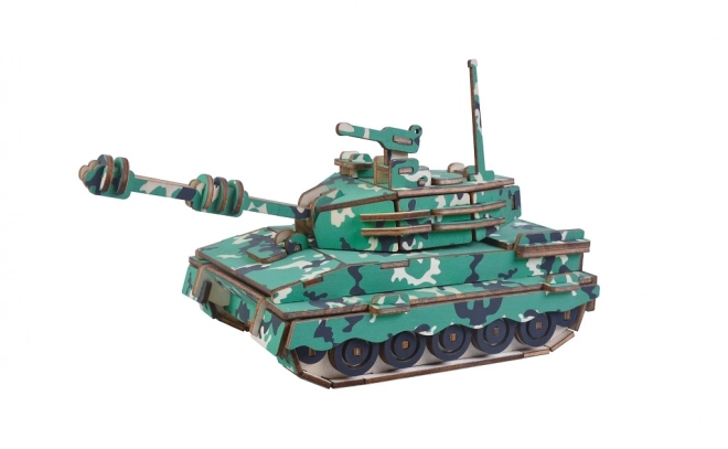 Woodcraft Houten 3D puzzel Middelgrote tank