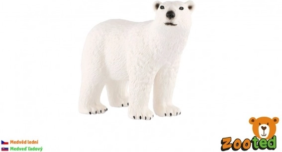 Plastic figuur van een ijsbeer 10 cm