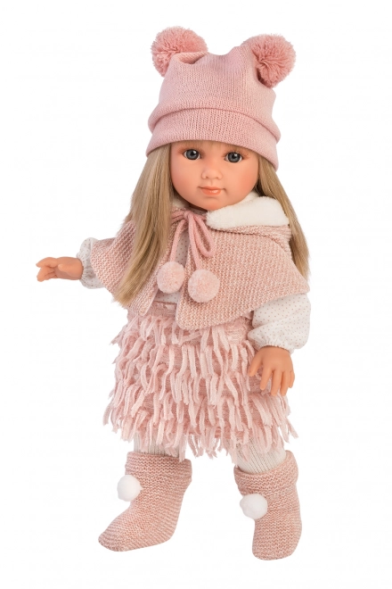 Llorens Elena realistische pop met zacht stoffen lichaam 35 cm
