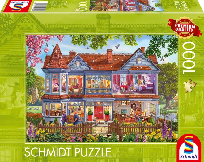 Puzzel Huis in de Lente 1000 stukjes
