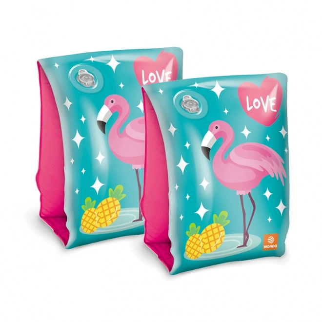 Opblaasbare zwembandjes flamingo en jungle 15x23 cm 2-6 jaar