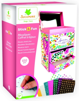 Stick & Fun mozaïek 3D sieradenkistje voor kinderen