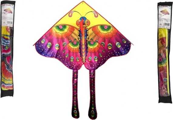 Nylon vlieger met vlindermotief 145 × 80 cm