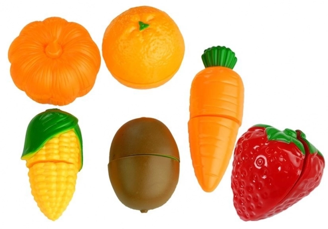 Kinderset fruit en groenten met mixer en dienblad