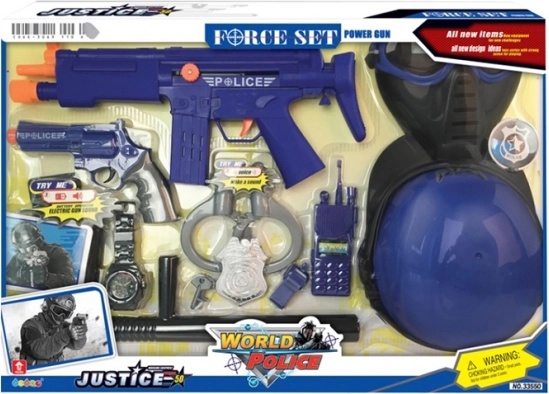 Politieset met helm MAC TOYS