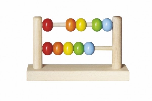Houten telraam met grote kralen voor de kleintjes