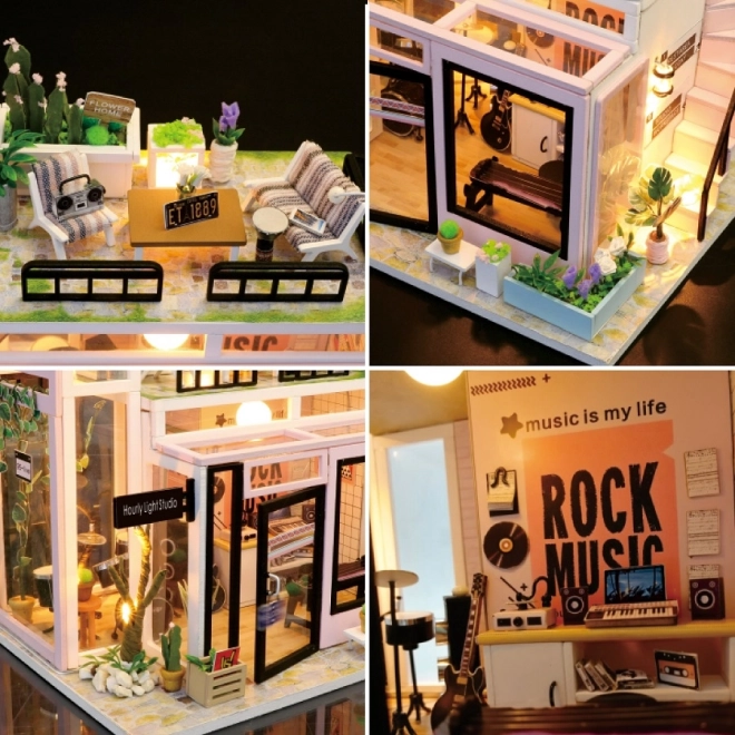 Negen miniatuurhuisjes Studio Houguang
