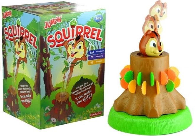 Springend spel met eekhoorns