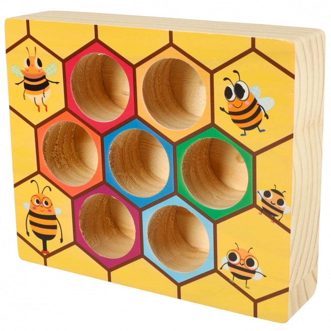 Educatief Montessori spel voor kleurtjes leren - bijtjes