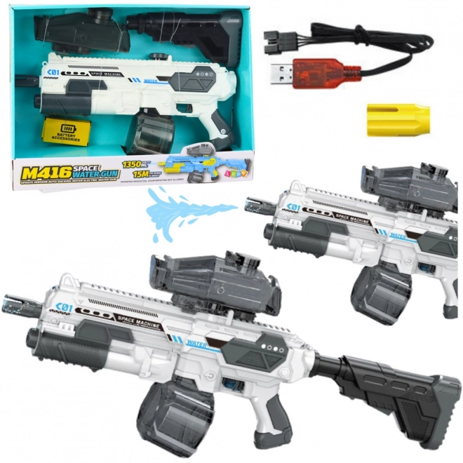 Elektrische waterpistool M416 met reservoirs 1350ml