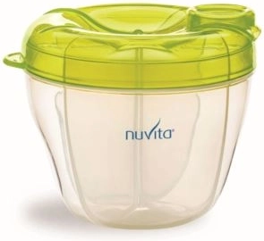 Container en dispenser voor poedermelk, groen