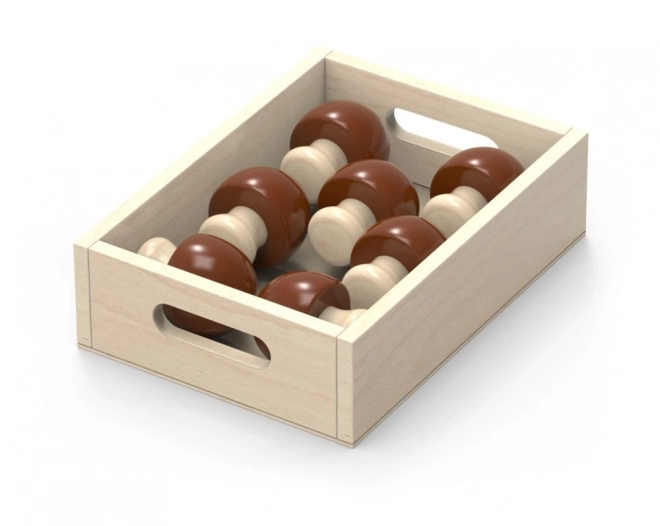 Houten fruit en groenten in doosjes Viga
