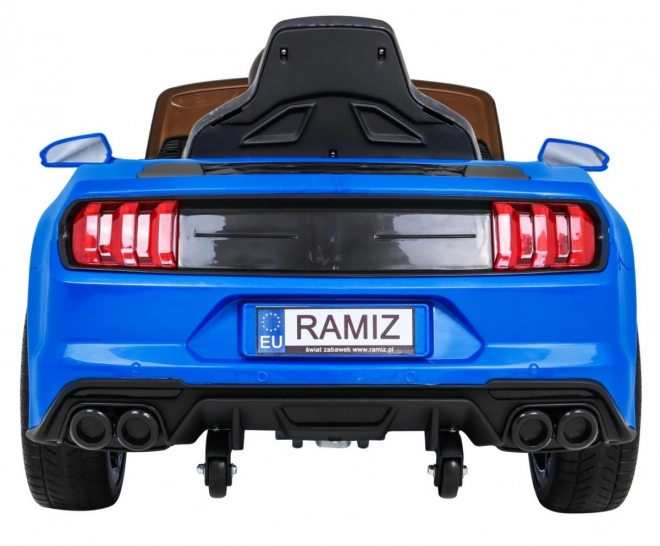 Blauwe elektrische kinderauto GT Sport met afstandsbediening