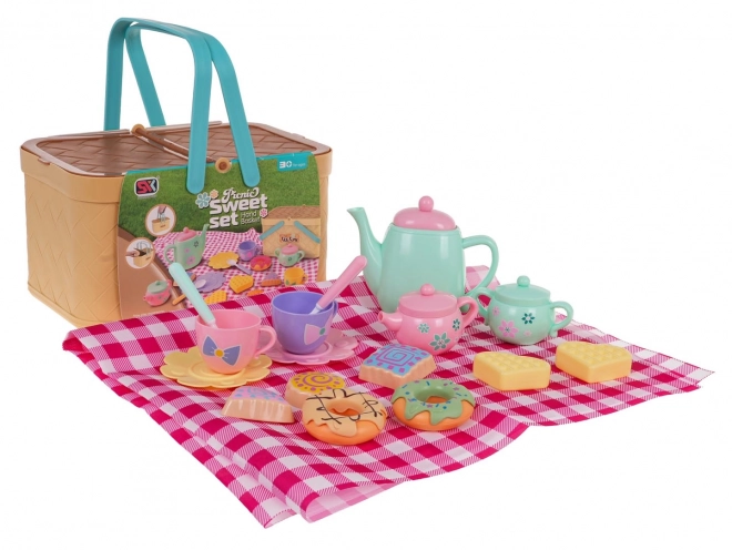 Picknickset met mand + accessoires