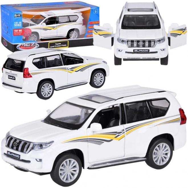 Metalen model Toyota Land Cruiser Prado met effecten