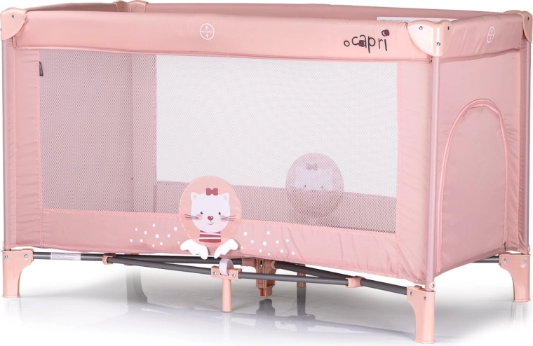 Reisbedje CHIPOLINO Capri Cat roze