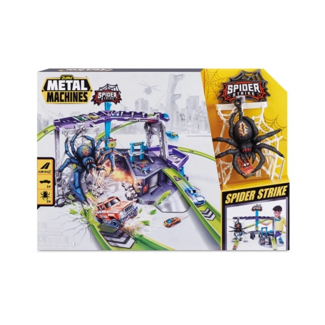 Autoracebaan Spider aanval ingesteld