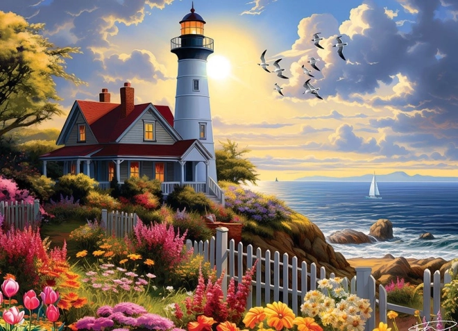 Puzzel COBBLE HILL naar de vuurtoren – 500 stukjes