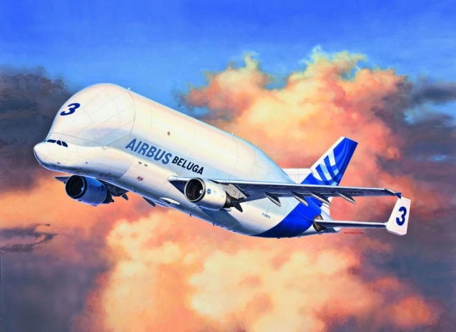 Kunststof modelvliegtuig Airbus A300-600ST Beluga 1/144