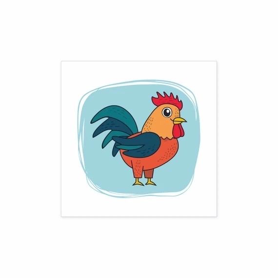 DINO Afbeeldingenblokjes Dieren, 4 blokjes