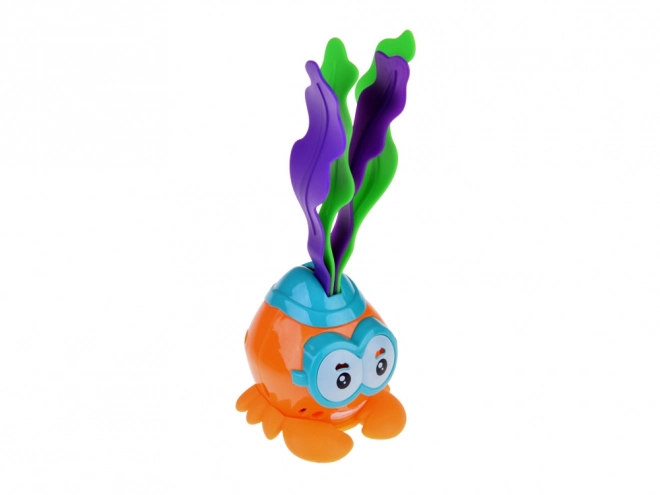Leuke lichtgevende krab voor duikles