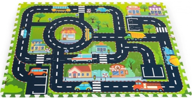 ECOTOYS foam puzzel Stadje