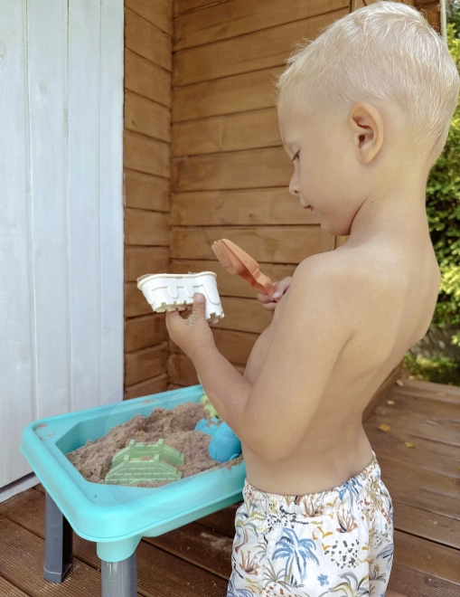 Woopie speeltafel 3-in-1 met water, zandbak en vissen 6 stuks