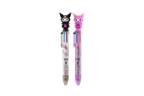 Pen met zes kleuren en figuurtje