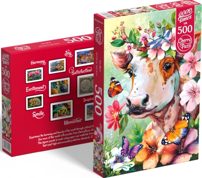 Puzzel CHERRY PAZZI Wow, koe! 500 stukjes