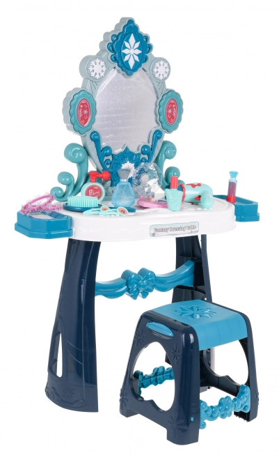 Interactieve kindercosmetische tafel met verlichting en accessoires