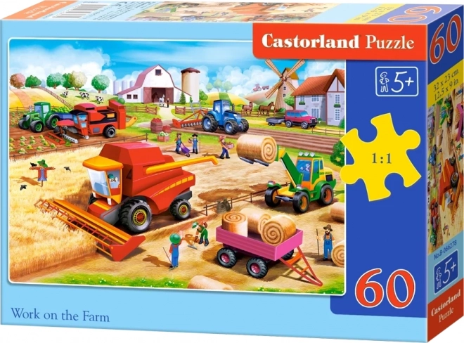 CASTORLAND Puzzel Boerderijwerk 60 stukken