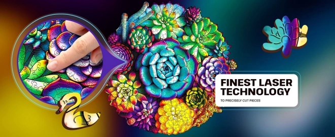 EscapeWelt houten puzzel Succulenten 200 stukjes
