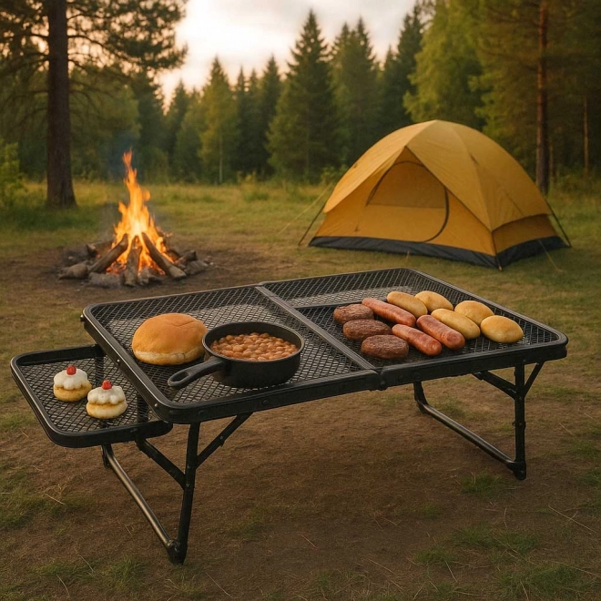 Opvouwbare kampeertafel met aluminium frame